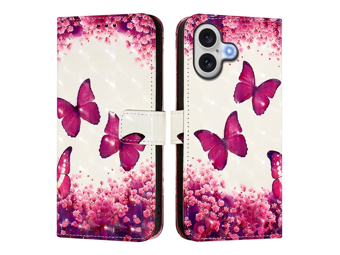 Capa Carteira Para Iphone 17 Com Estampa E Alça.