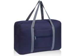 Mala de Viagem Azul Escuro 20l Tecido Oxford Leve AQUAFORGE