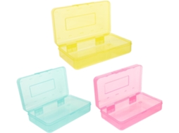 Estojo De Plástico Nuobesty Para Lápis, Caixa De Desenho E Armazenamento De Material Escolar.