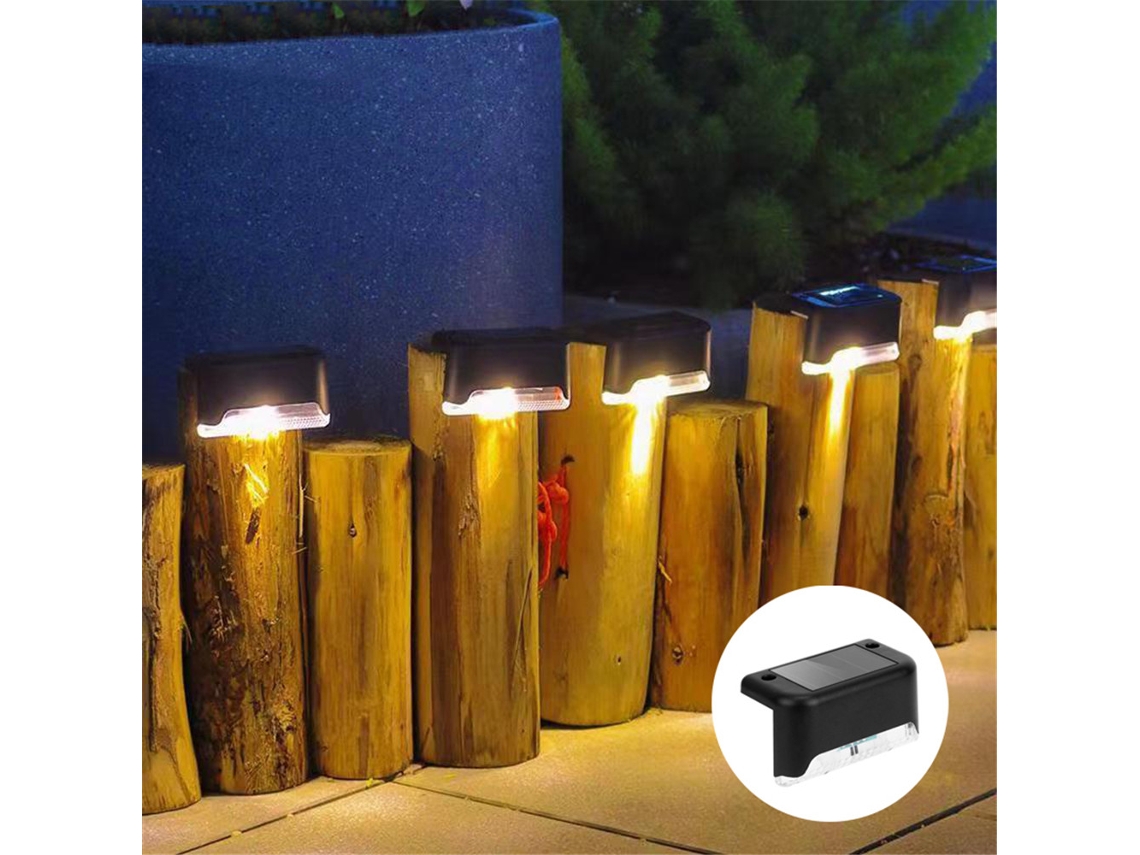 Conjunto de 4 Luzes Solares para Exterior com Corrimãos AQUAFORGE