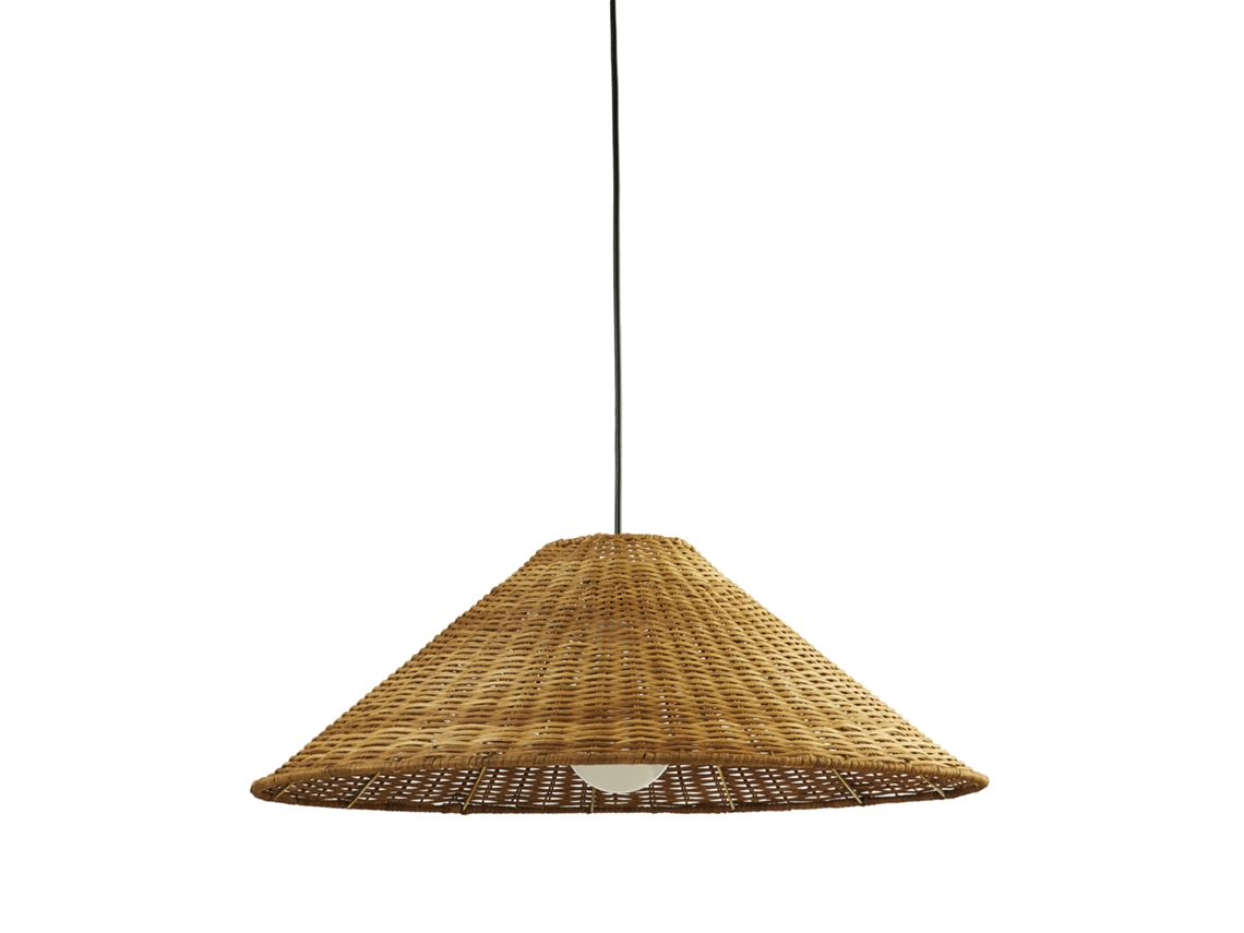 Ledsc4 Caribe - Candeeiro Suspenso 600x600x1500mm, Aço, Cor Castanho, Led 15w, 722lm