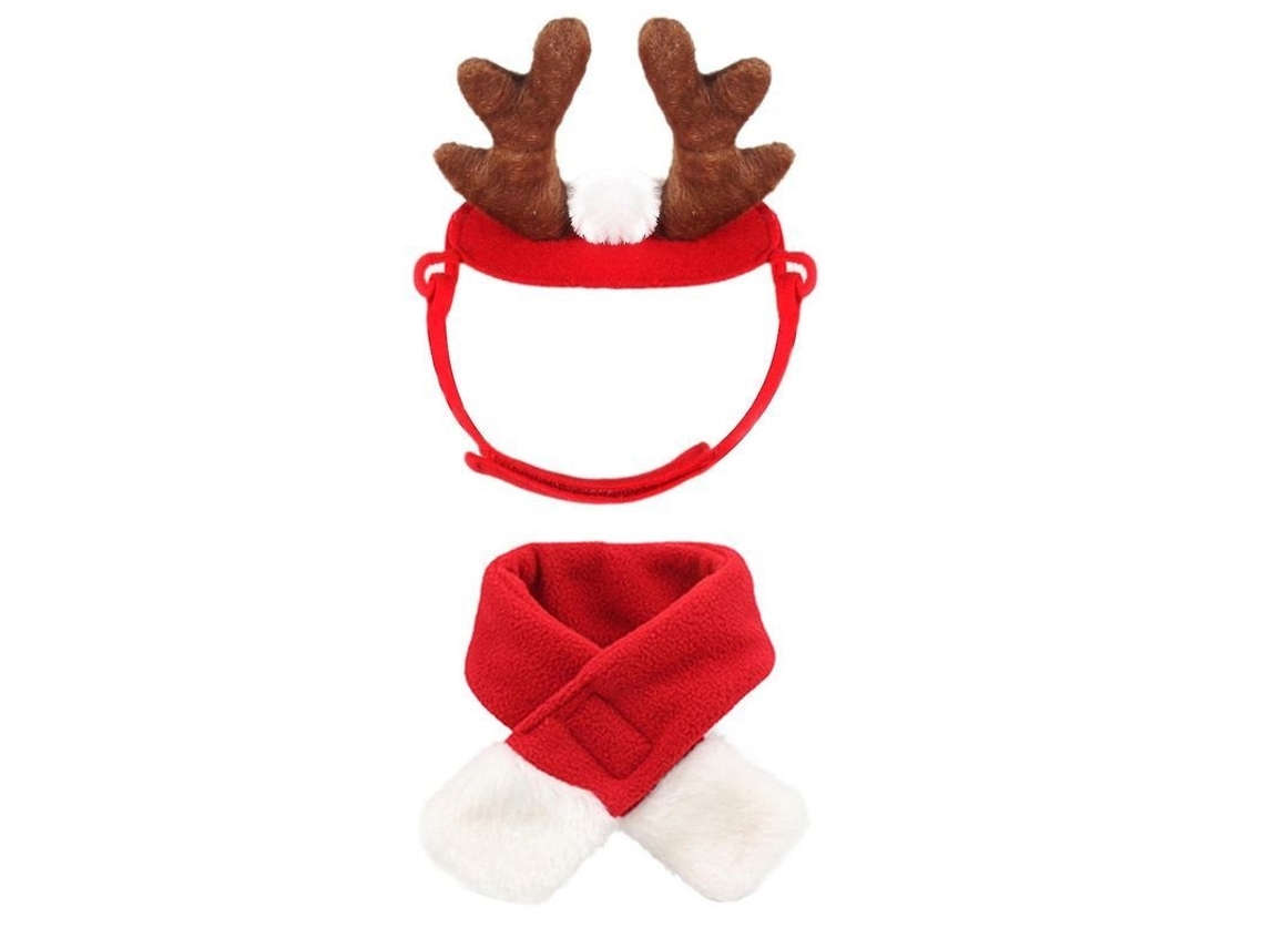 Lurelia Roupa De Natal Pet Com Pinhas E Cachecol, Macia E Respirável