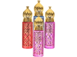 Conjunto de 4 Frascos de Perfume em Vidro, 6ml, Com Mecanismo Enrolável, Portáteis e À Vazamentos, Design Exclusivo.