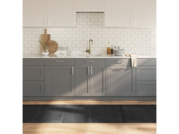 Vidaxl Tapete Retangular 80x300 Cm Bambu Cinzento