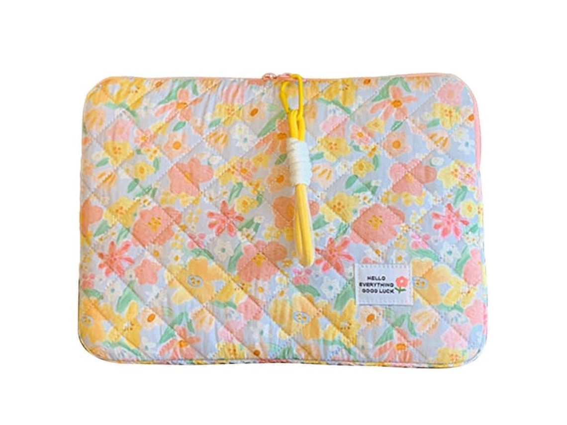 Capa Para Laptop Floral, Fina E Compacta, Para Computadores De 11/14/15 Polegadas, Prática E Elegante.
