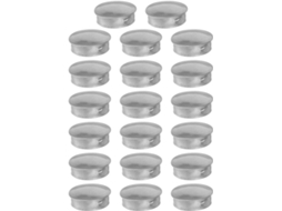 Yardenfun Conjunto De 20 Tampões Redondos Para Tubos Em Aço Inoxidável Resistentes Ao Calor, Tampas Antivazamento Para