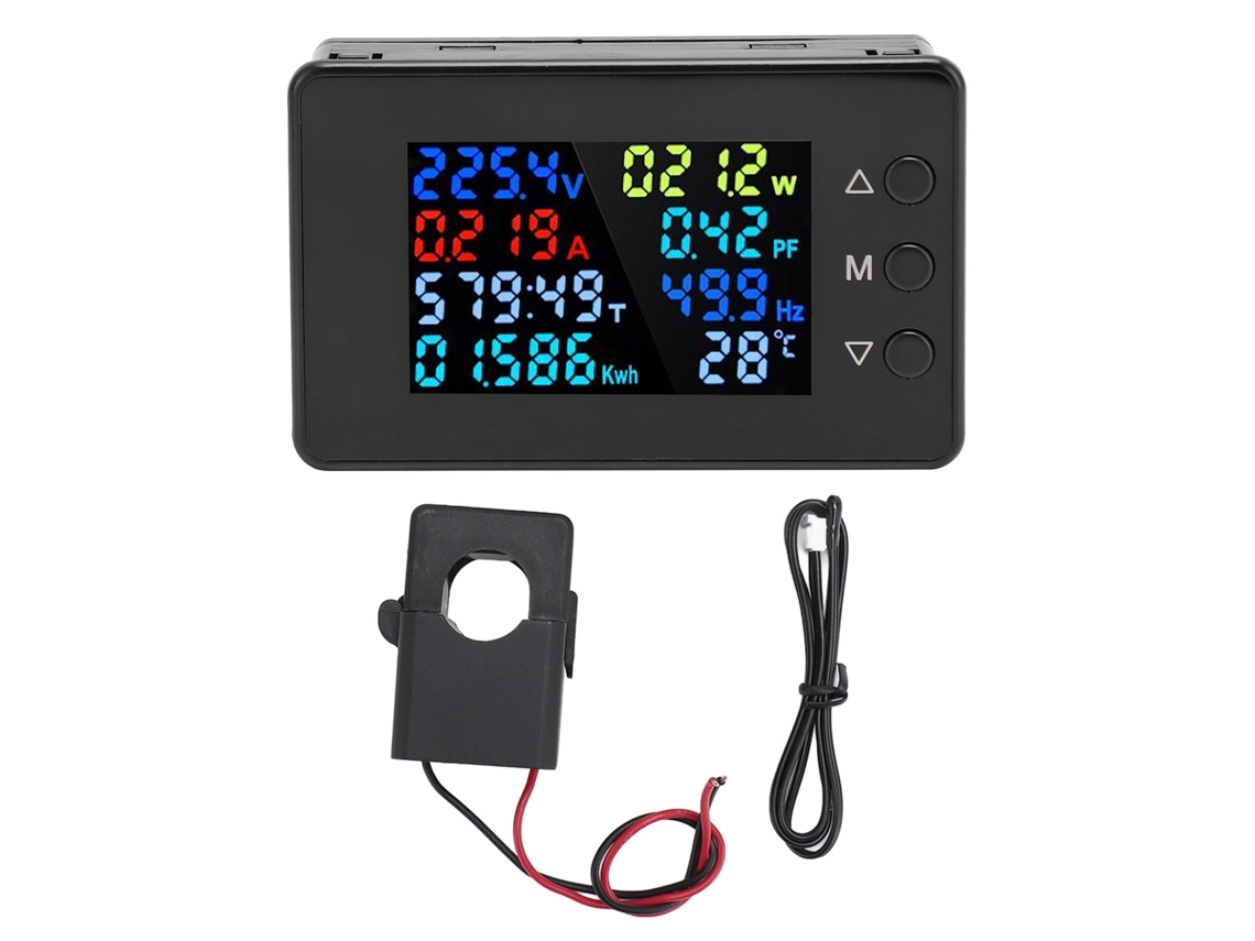 Digital Volt Amp Meter Lcd Ac 50-300v 100a