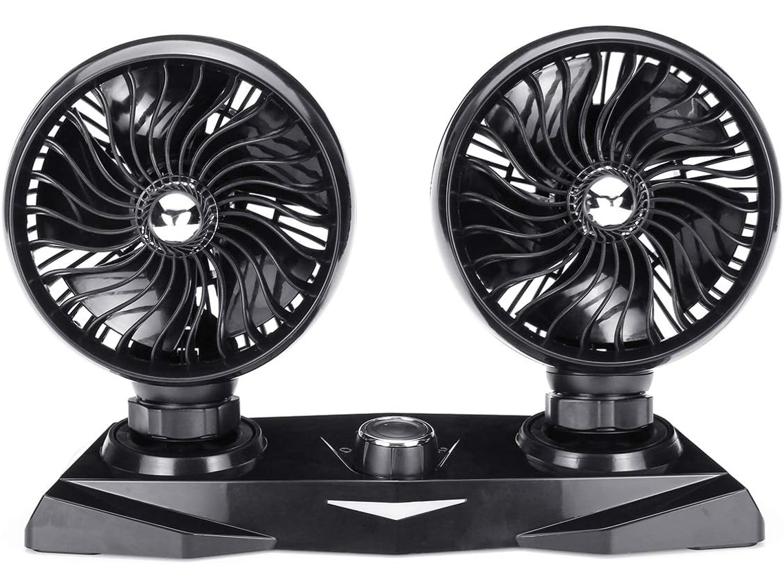 Ventilador Universal Yongyao Para Carro Com Duas Cabeças E Aromatizador