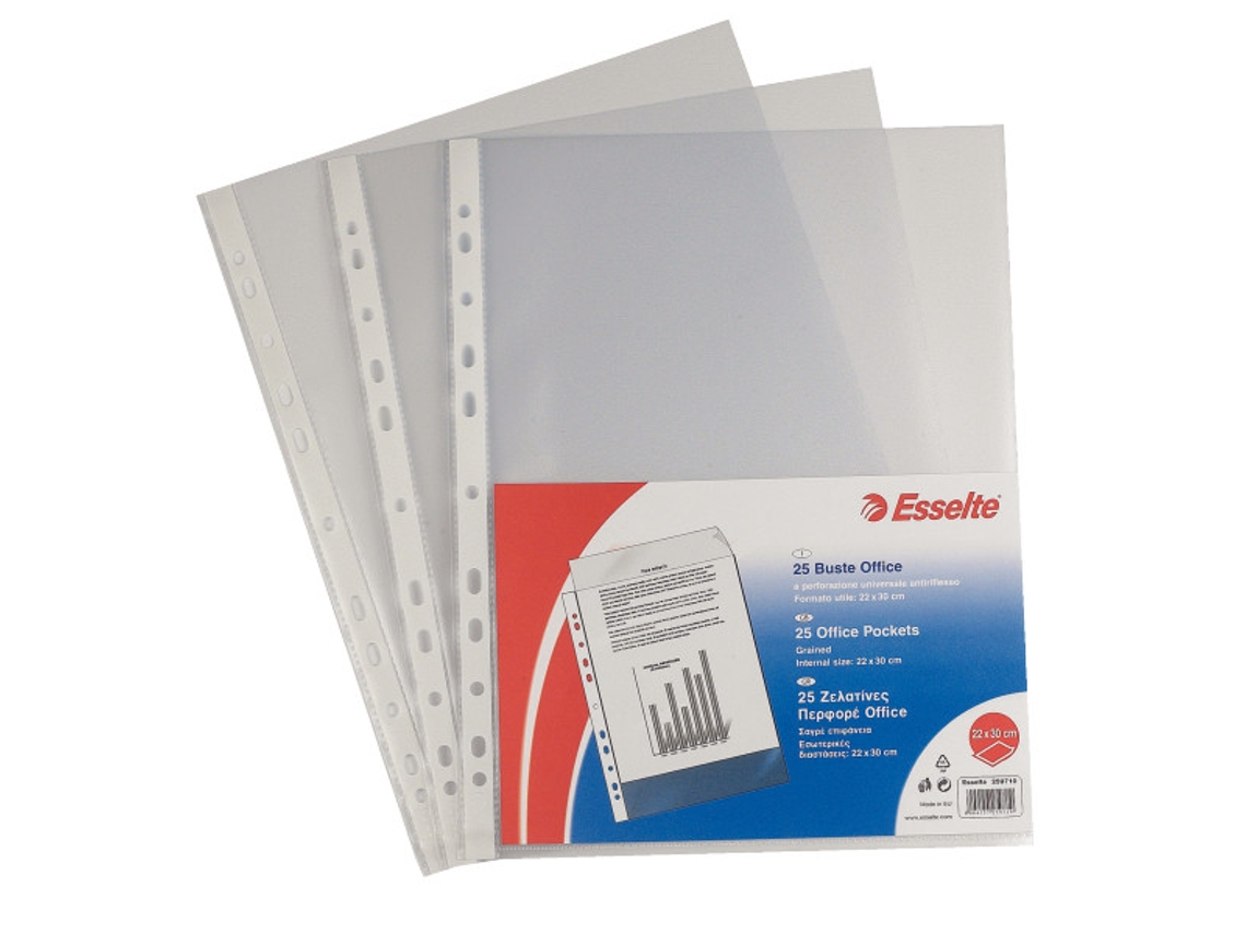 ESSELTE Protetor de folhas Office A4 25 peças