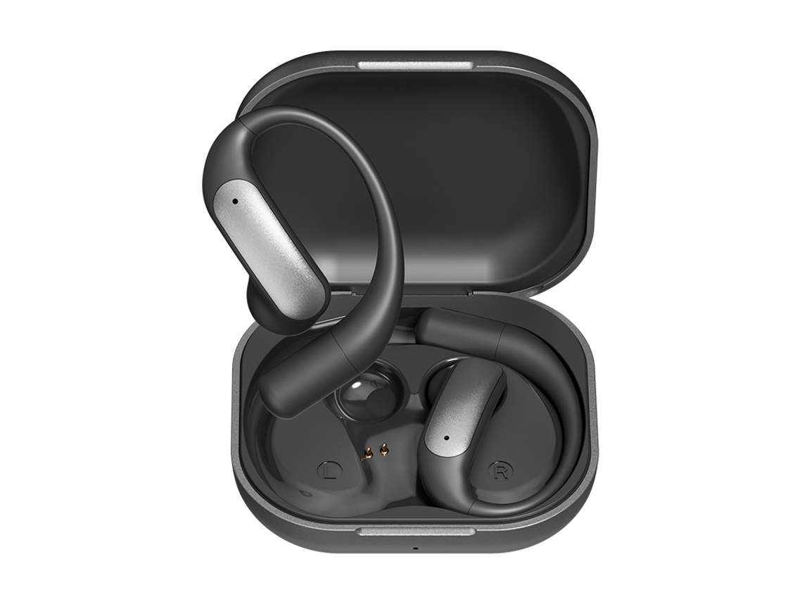 Fones De Ouvido Tws De Orelha Aberta Com Tradução Por Ia – Tradutor Em Tempo Real, Som Hi-fi, Bluetooth Sem Fio (preto)
