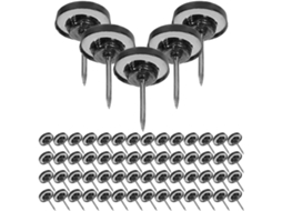 Tachinhas Kichouse, Acessórios Práticos Para Cortiça Quadros, Plástico Preto, Leves e Multifuncionais, 100 Unidades