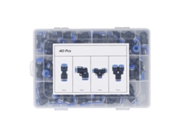 Kit De Juntas Pneumáticas Laxiscreed Com Conexão Rápida Para Tubos De 5/16 Polegadas