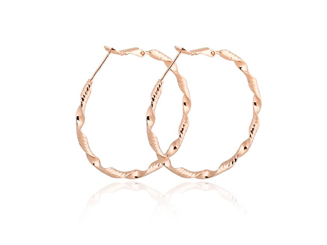 Brincos De Argola Brilhantes Estilosos Para Mulher Moda 2025