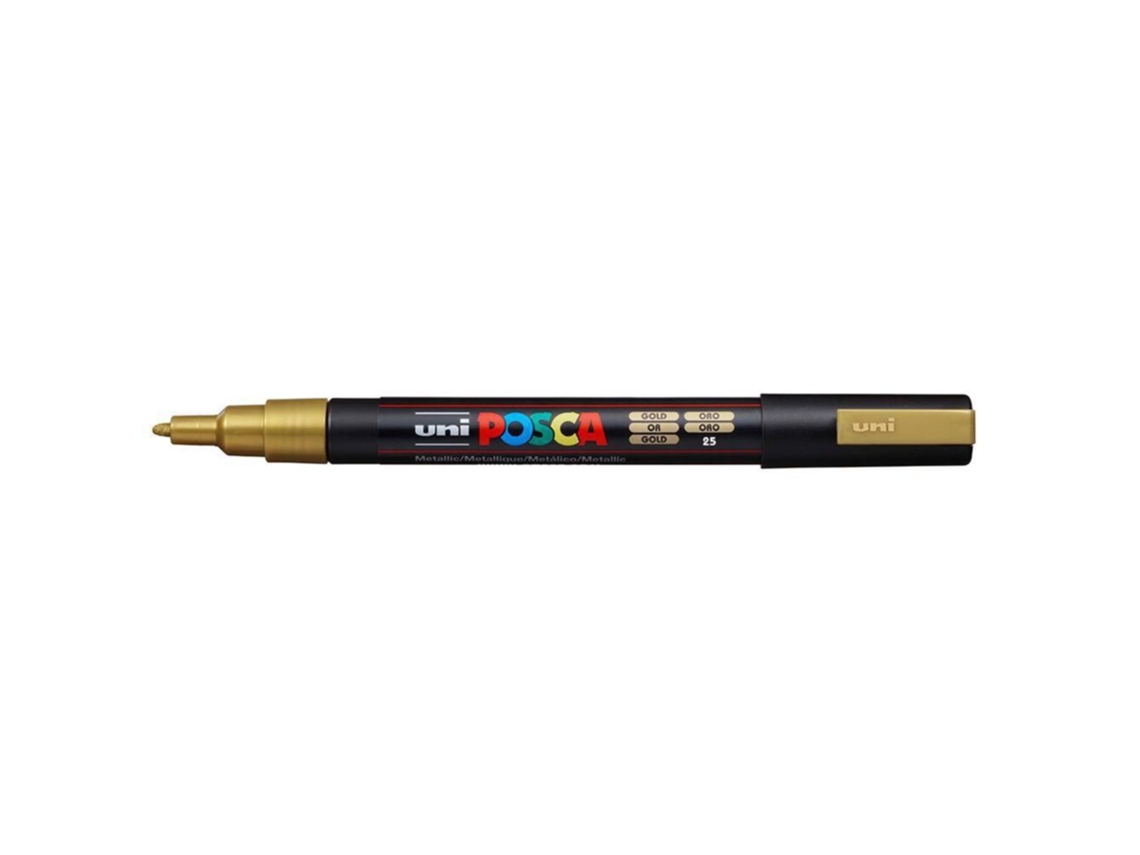 Marcador POSCA Pc-3m Ponta Redonda Fina Dourado (ponta de 0,9 A 1,3 Mm)
