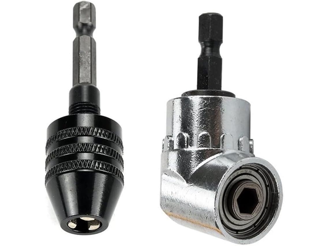 Angular Com Mandril Sem Chave, Faixa De 0,3 A 6,5 Mm, Haste 1/4"