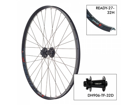 Roda Da Bicicleta BLACK JACK D.Ready27 32H Decatf