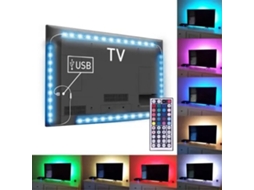 Fita Led 60 Cm 5 V Com Comando Autoadesiva Para Tv E Armário - Lurelia
