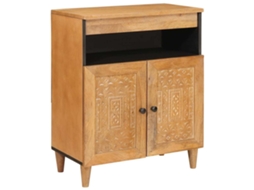 Vidaxl Buffet 60 X 33 X 75 Cm Madeira De Manga Maciça