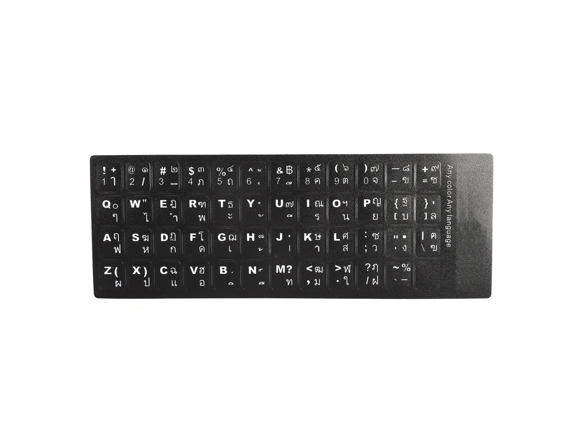 Aetheria adesivo de Teclado Thai para Computador Desktop e Laptop Acessório de Reposição, À Prova D'água e Poeira