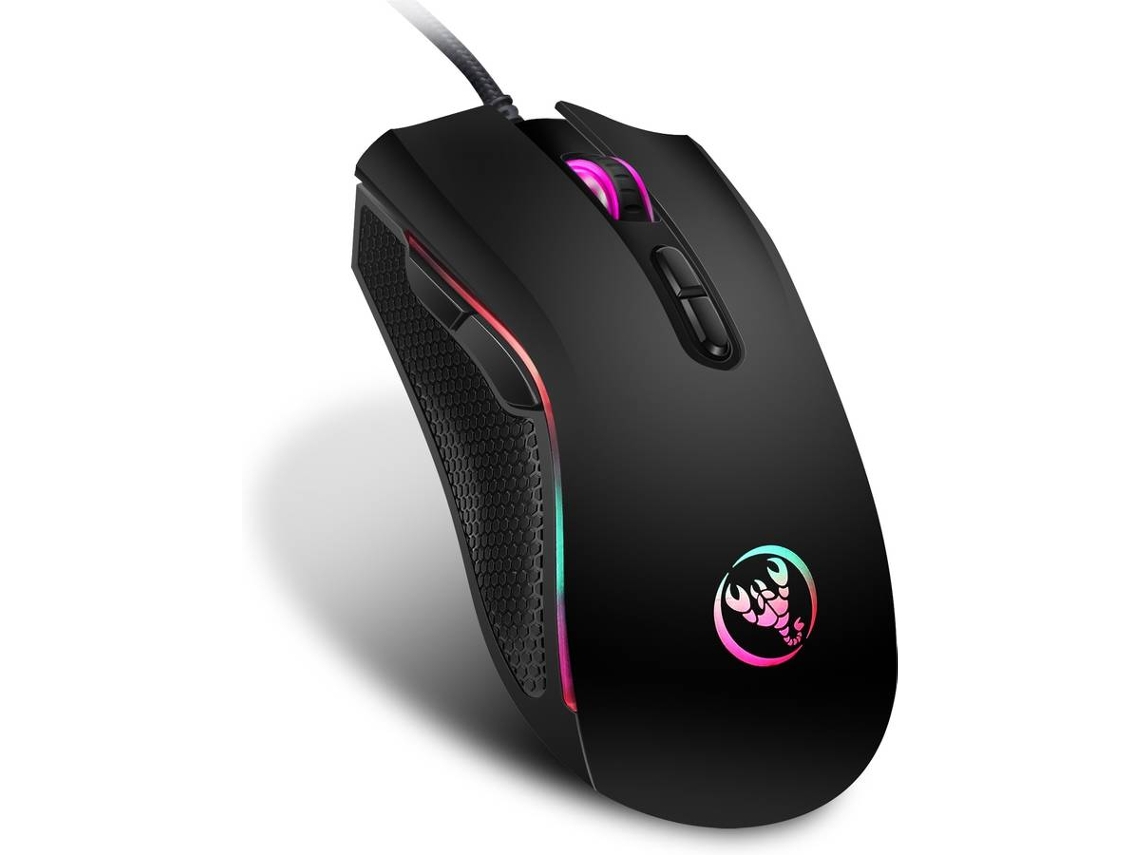 Rato IMAGINATION A869 (Cabo USB - Casual e regular - 3200 dpi - Preto）
