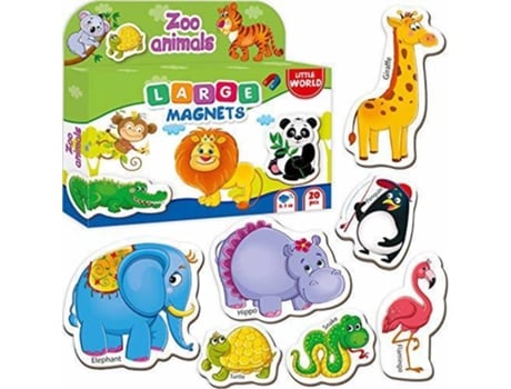 Jogo Magnético LITTLE WORLD Fridge Magnets for Toddlers Age 1 2 3 (Idade Mínima: 5)