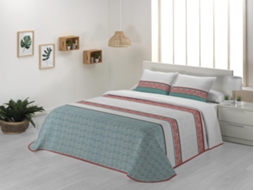 Colcha JVR Cuba (Poliéster - Azul - 235 cm)
