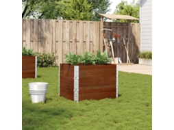 Vidaxl Vaso/floreira Para Jardim 80x60 Cm Pinho Maciço Castanho