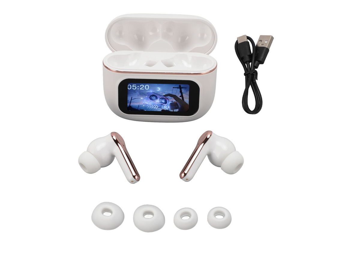 Fones Bluetooth com cancelamento de ruído e tela inteligente EOOCOO