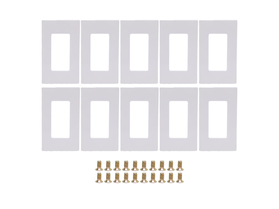 Laxiscreed Conjunto De 10 Suportes De Encaixe Compatíveis Com Leviton 80301-sw