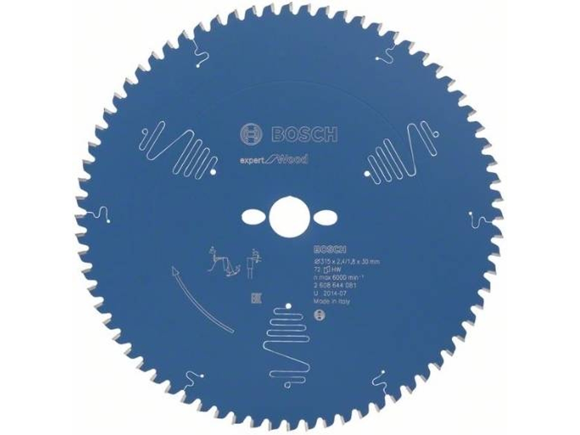 Disco de Serra Circular BOSCH Expert para Madeira 315x30x2.4 mm - 72