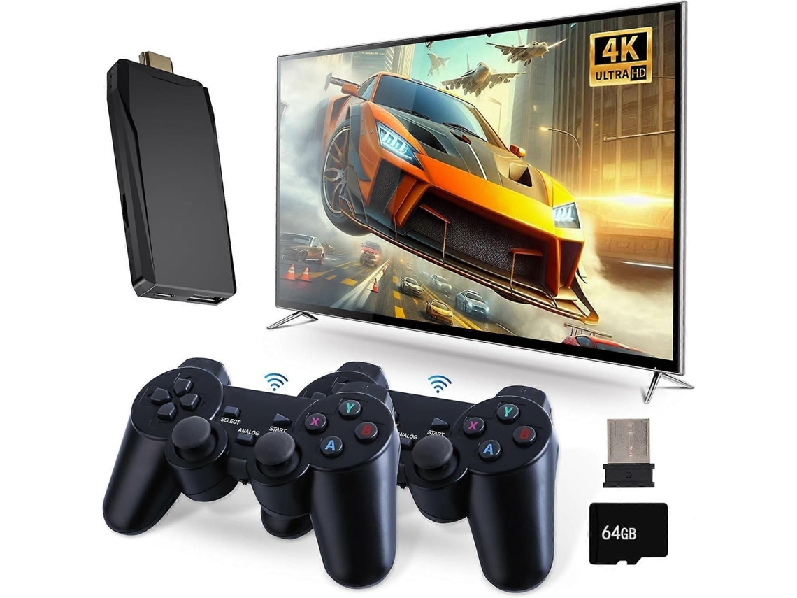 Console de Jogos Retrô, Retrô Sem Fio, Videogame Plug Play para Tv com Mais 20.000 Integrado S, Saída Hdmi 4k, um GOKOCO