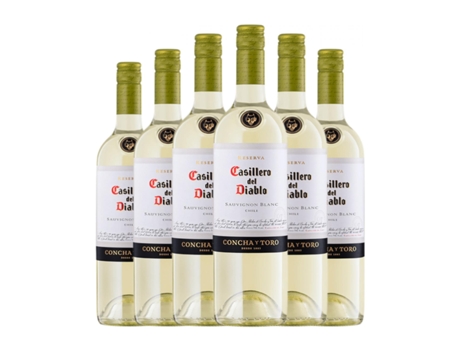 Vinho branco CONCHA Y TORO Casillero del Diablo Sauvignon Branca Valle Central (0.75 L - 6 Unidades)