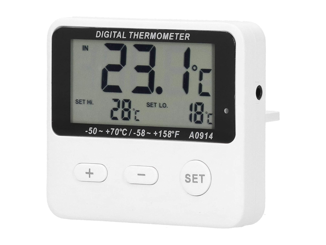 Termômetro De Geladeira Kimiss Com Alarme – Medição Universal Temperatura Interna Para A Cozinha Casa Monitoramento