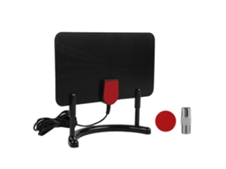 Antena Interna Digital Atsc Amplificada Para Hdtv 1080p/4k Com Suporte