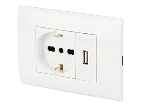 POLY POOL Pp6096X Kit Embutido 250V com Tomada Elétrica Schuko Pluristandard 10A 16A Italiano/Alemão e Italiano