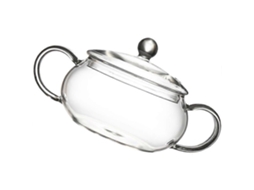 Panela Pequena De Vidro Transparente Para Cozinhar Com Tampa, Conjunto De 2 Peças, Resistente Ao Calor.