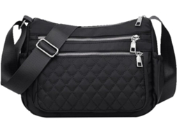 Bolsa Ciieeo Grande De Lona Preta Para Mulheres, Bolsa Multifuncional Grande Com Diversos Compartimentos