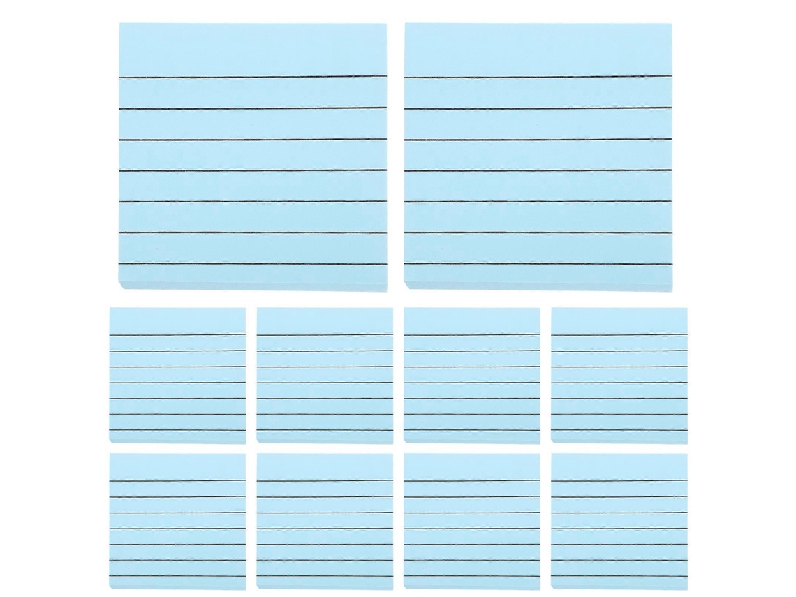 20 Blocos de Notas Práticos, Pequenos Blocos de Notas Autoadesivos, Papel para Anotações, Material de Escritório BRILVIBERA
