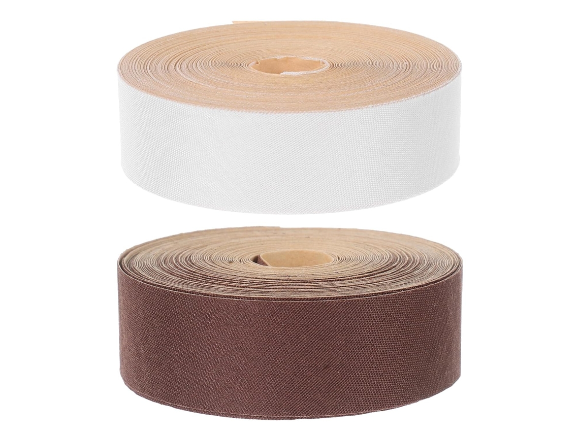 Fita Adesiva de Tecido Healeved, Material Resistente para Acabamento Bordas Abajures, 2 Rolos 6 M, Decoração R