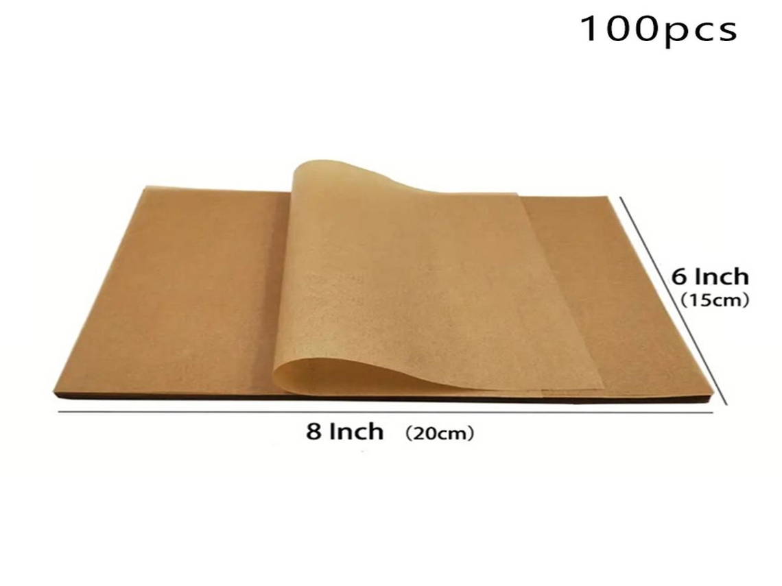 Lurelia Papel Vegetal, 50/100 Unidades, Antiaderente, Para Assar E Cozinhar