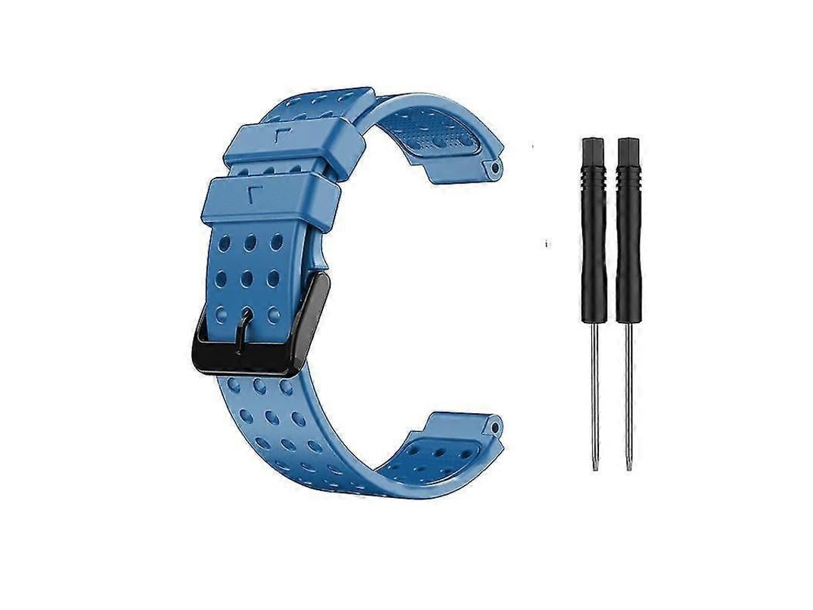Pulseira de silicone de substituição para Garmin Approach S20, ajustável, durável e confortável, azul.