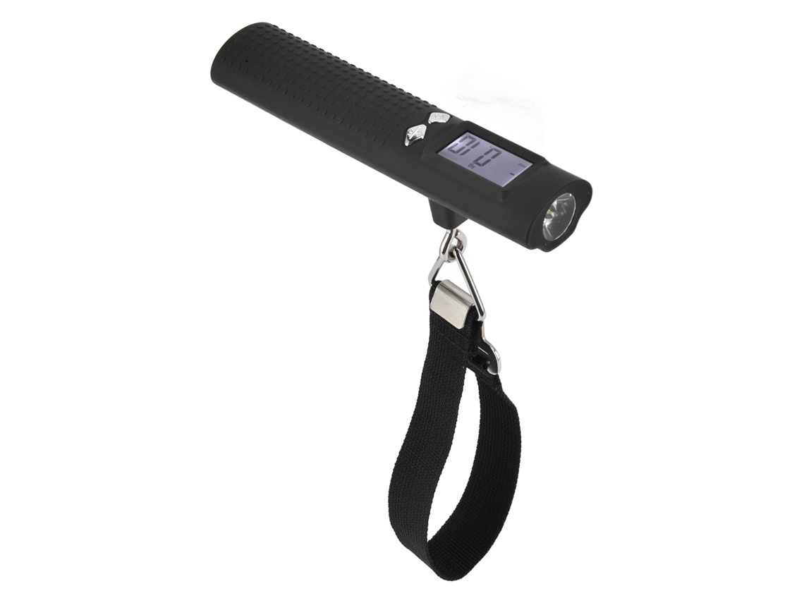 Balança Digital de Bagagem 3 em 1 com Lanterna e Power Bank 50kg S/MARCA