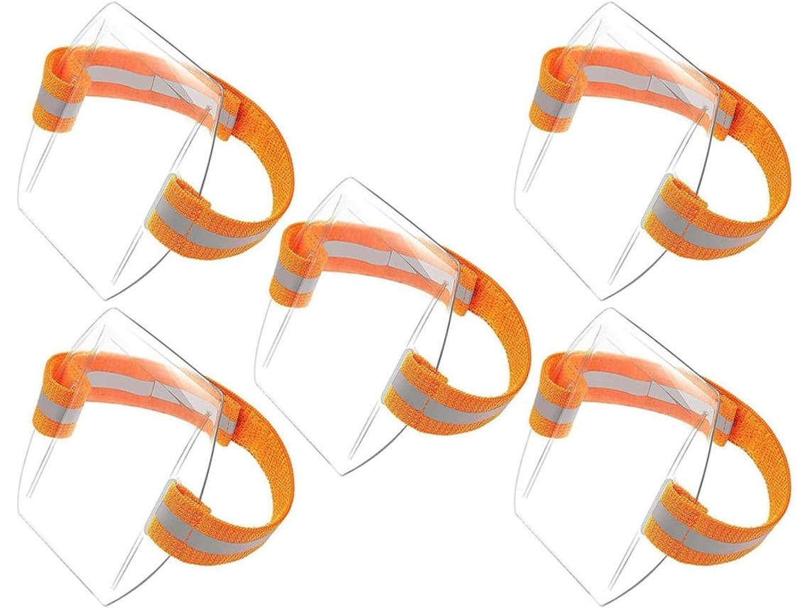 Lurelia Porta-crachá Ajustável Transparente Em Pvc E Poliéster 5 Peças Para Escritório E Hospital