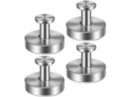 Ganchos Com Ventosa, Design Elegante, Em Aço Inoxidável, Conjunto De
