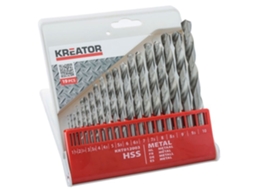 19 brocas de metal para broca kreator-krt hss…