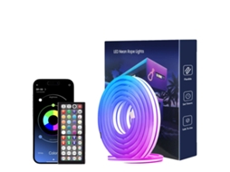 Fitas De Led Neon, Controle Por App E Remoto, Recurso De Sincronização Com Música, 20m Oem