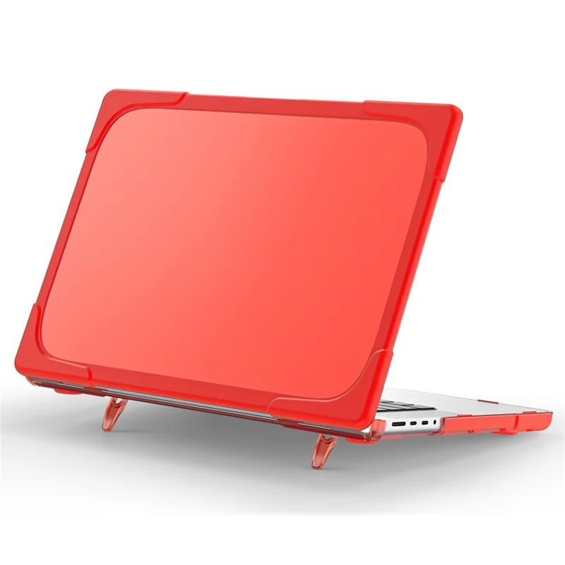 Capa Rígida Halinuia Para Macbook Pro 14 Polegadas (2021-2025) Pc Design 2-em-1 Destacável Vermelha