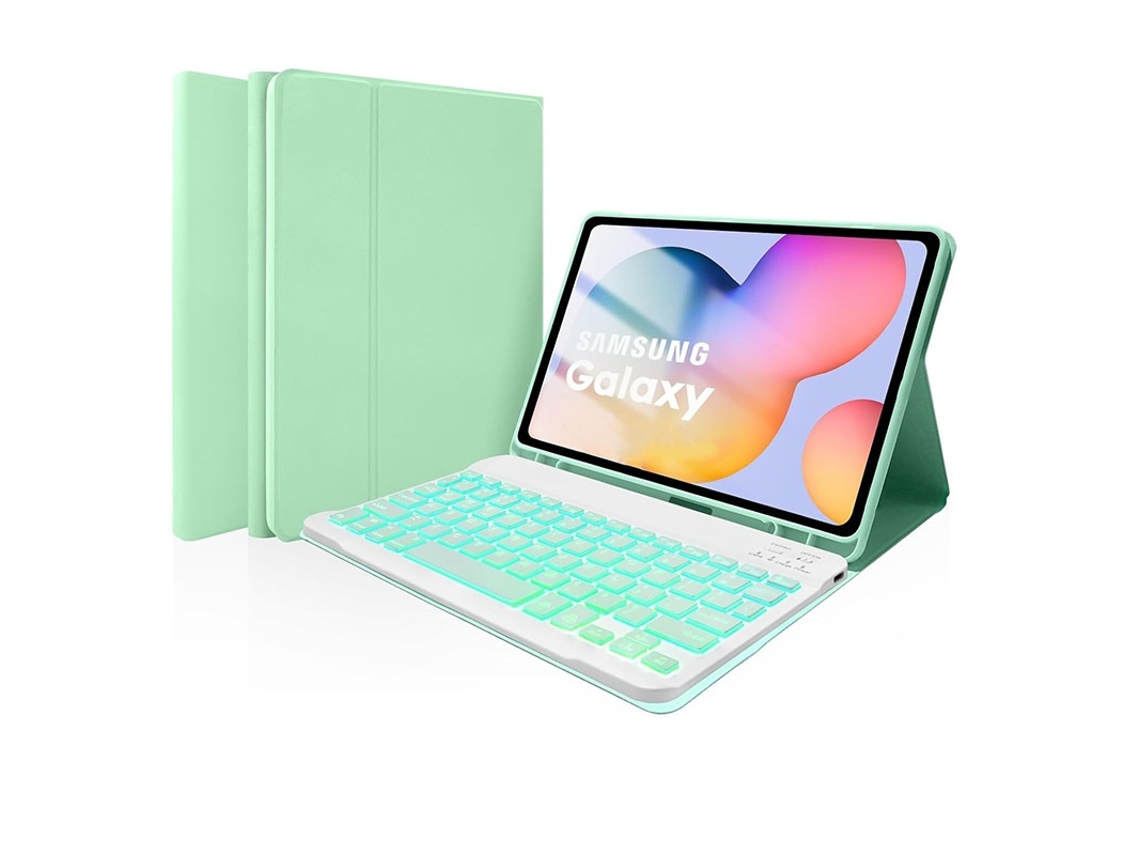 Lurelia Capa Com Teclado Bluetooth Para Samsung Tab S9 Plus 12.4"