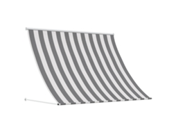 Vidaxl Toldo Antracite E Branco 400 X 150 Cm