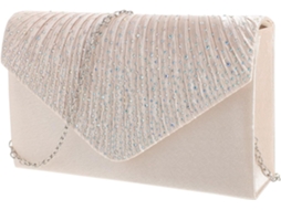 Bolsa De Mão Feminina Ciieeo Em Poliéster Com Strass, Elegante E Perfeita Para Festas.